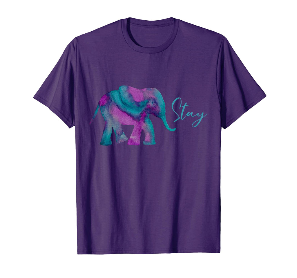 Stay Suicide Prevention Teal Purple T-Shirt - Custom Art Print for Adults - T-Shirt, Sweatshirt, Hoodie