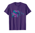 Stay Suicide Prevention Teal Purple T-Shirt - Custom Art Print for Adults - T-Shirt, Sweatshirt, Hoodie