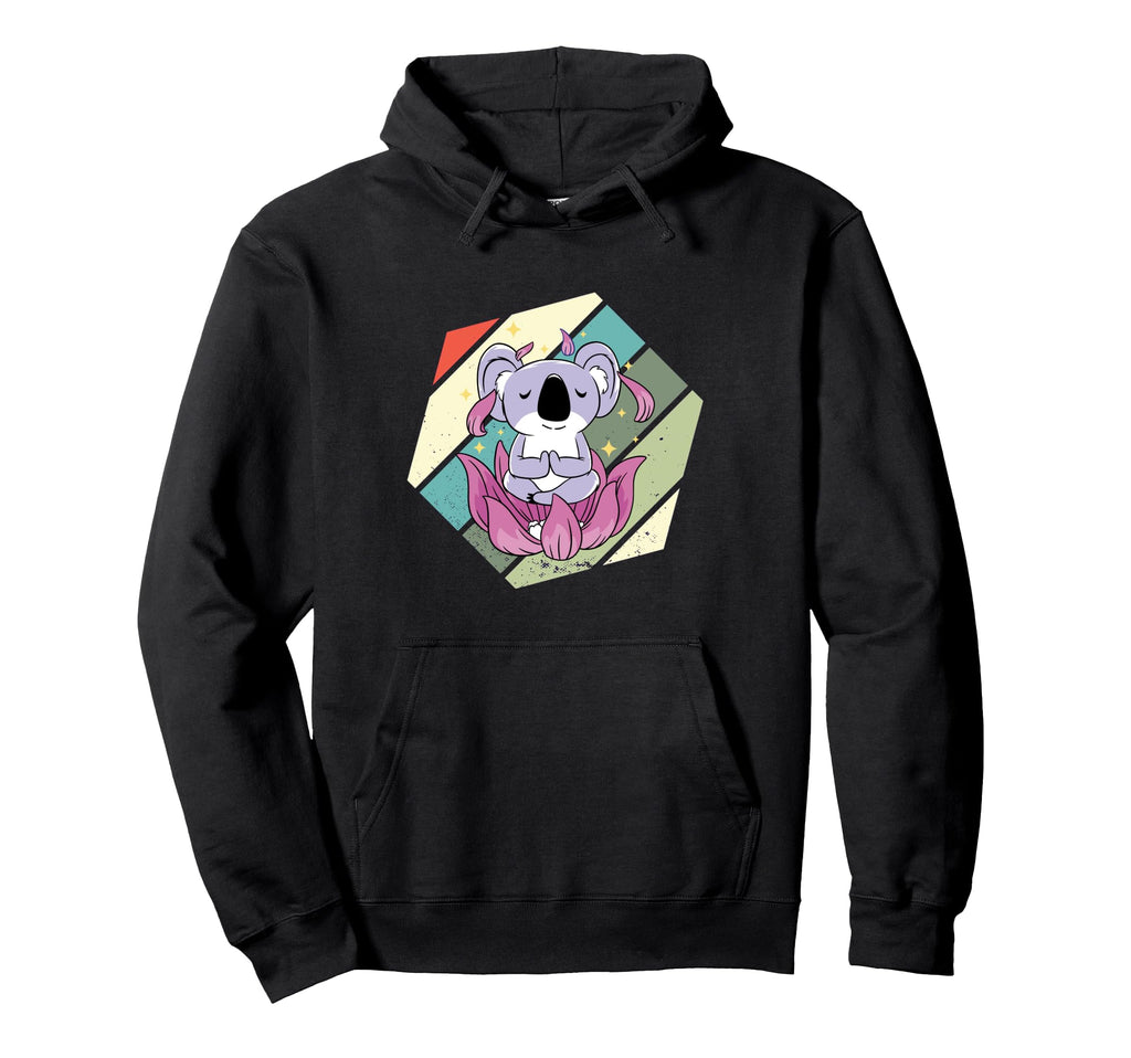 Koala Meditation Lotus Peaceful Zen Hoodie - Minimalist Print Unisex - T-Shirt, Sweatshirt, Hoodie