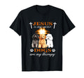 Jesus Is My Savior Dogs Are My Therapy T-Shirt - Custom Art Print Men Women - T-Shirt, Sweatshirt, Hoodie