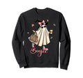 Boo Jee Ghost Drinking Coffee Sweatshirt - Fun Novelty Design for Adults - T-Shirt, Sweatshirt, Hoodie