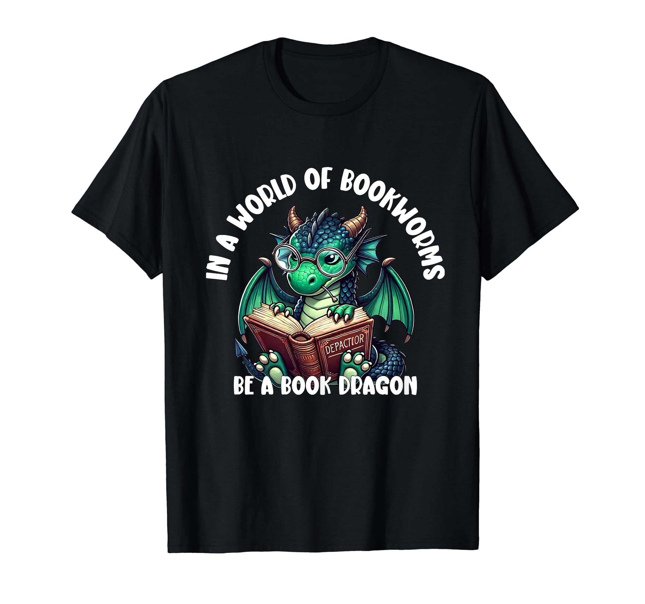 Dragon World Bookworms Be Book Dragon T-Shirt - Minimalist Print Men Women - T-Shirt, Sweatshirt, Hoodie