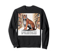 Tiger Books Nerds Tiger Decor Sweatshirt - Custom Art Print for Adults - T-Shirt, Sweatshirt, Hoodie