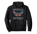 Antisocial Butterfly Hoodie - Unique Graphic Unisex - T-Shirt, Sweatshirt, Hoodie