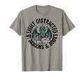 Easily Distracted Dragons Books T-Shirt - Fun Novelty Design Unisex - T-Shirt, Sweatshirt, Hoodie