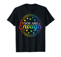 Gay You Are Enough Lgbt Rainbow Ally T-Shirt - Minimalist Print for Adults - T-Shirt, Sweatshirt, Hoodie