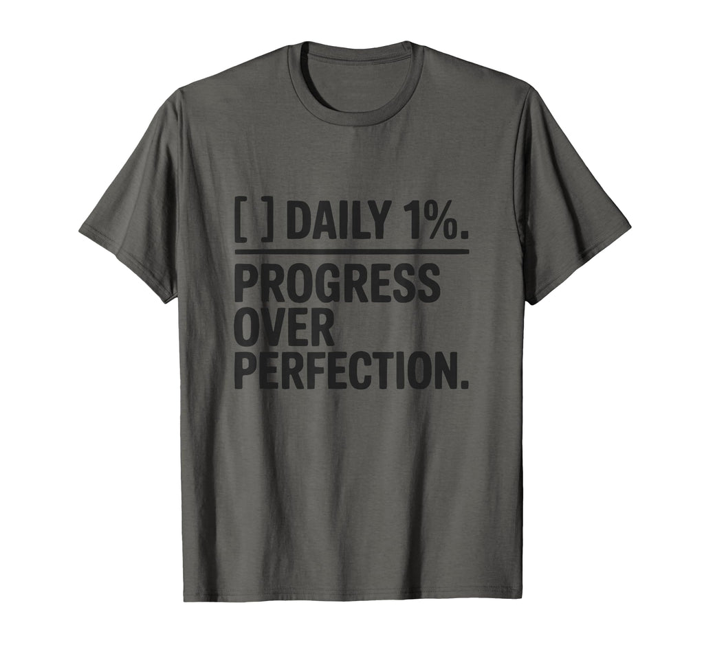 Workout Daily 1 Percent Progress T-Shirt - Aesthetic Graphic Men Women - T-Shirt, Sweatshirt, Hoodie