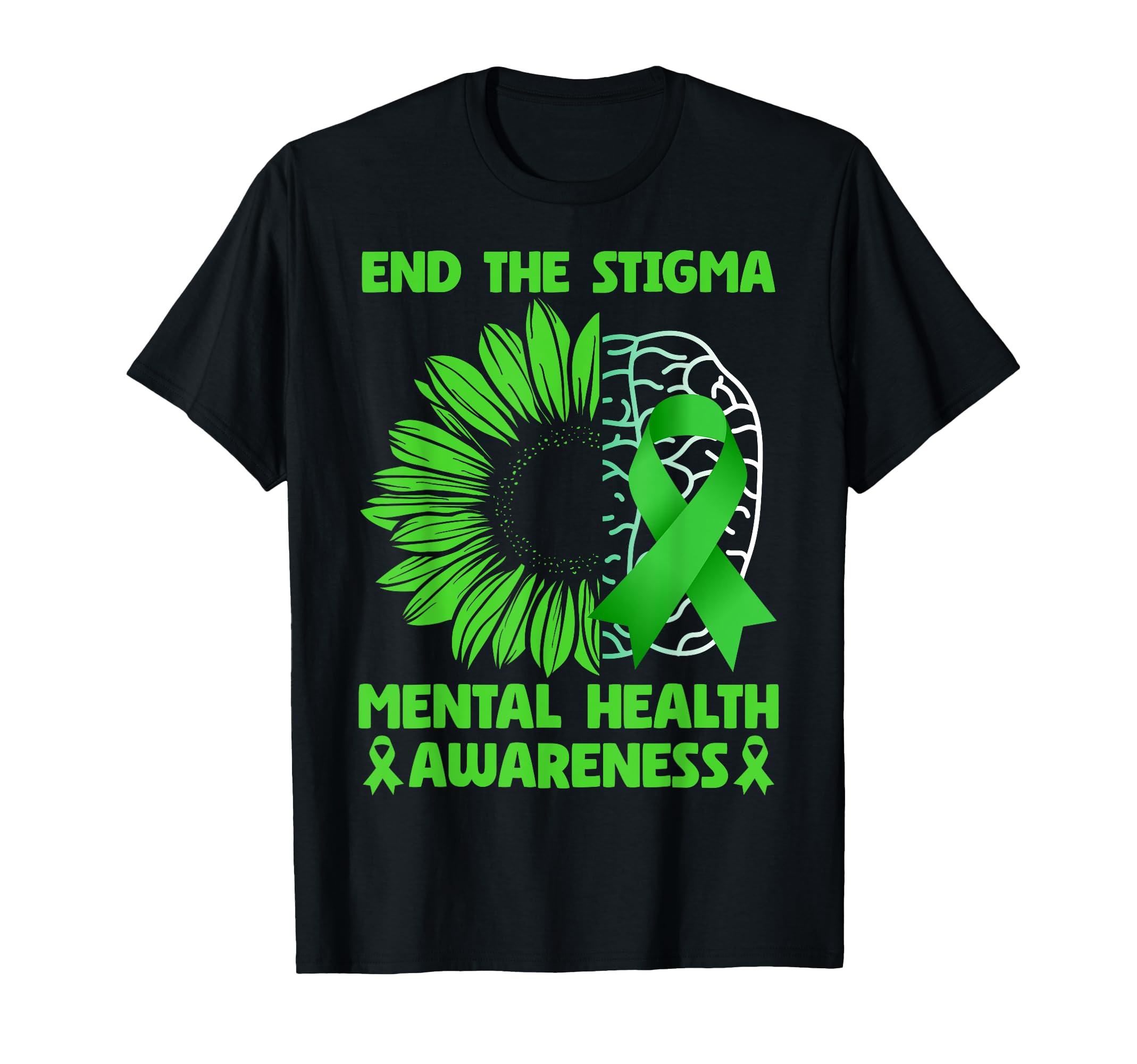 Mental Health Awareness End Stigma T-Shirt - Minimalist Print Men Women - T-Shirt, Sweatshirt, Hoodie