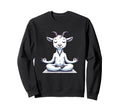 Meditation Goat Yoga Pose Relaxing Sweatshirt - Custom Art Print Men Women - T-Shirt, Sweatshirt, Hoodie