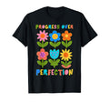 Boho Flower Progress Over Perfection T-Shirt - Graphic Print Unisex - T-Shirt, Sweatshirt, Hoodie
