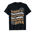 Virgo Professional Overthinker Black T-Shirt - Graphic Print for Adults - T-Shirt, Sweatshirt, Hoodie
