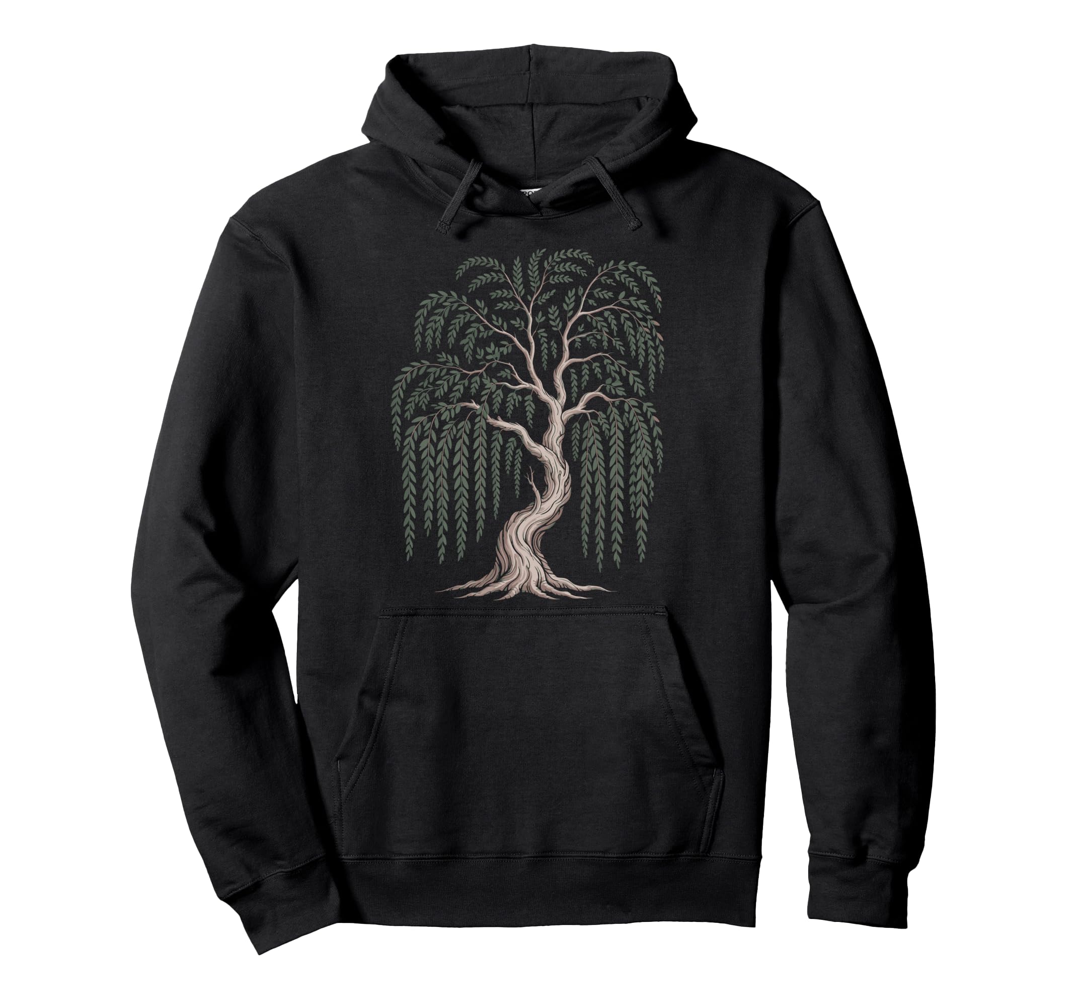 Mindfulness Weeping Willow Tree Hoodie - Casual Everyday Wear Men Women - T-Shirt, Sweatshirt, Hoodie