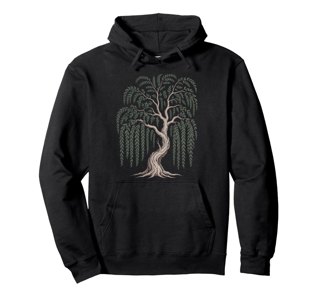 Mindfulness Weeping Willow Tree Hoodie - Streetwear Style Unisex - T-Shirt, Sweatshirt, Hoodie