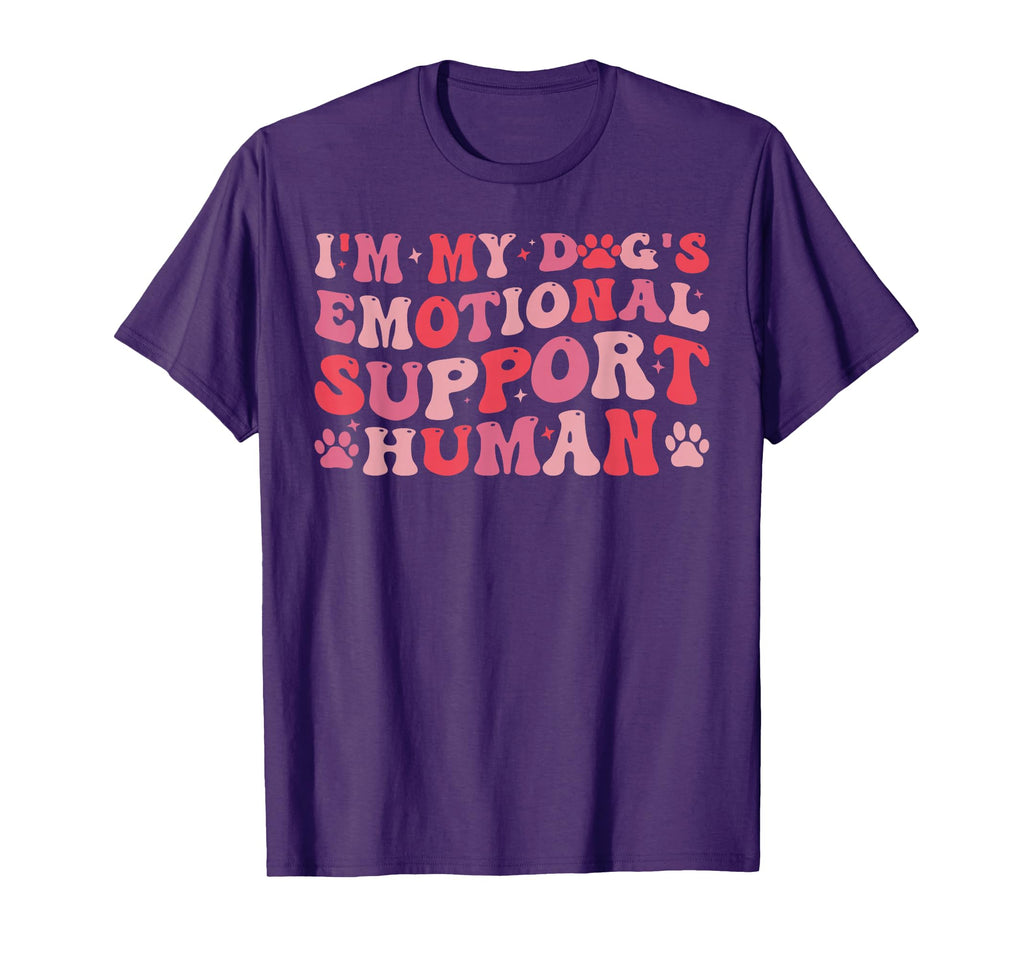 Im My Dogs Emotional Support Human Dog T-Shirt - Minimalist Print Unisex - T-Shirt, Sweatshirt, Hoodie