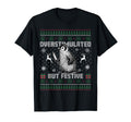 Penguin Overstimulated But Festive Ugly T-Shirt - Unique Graphic Unisex - T-Shirt, Sweatshirt, Hoodie