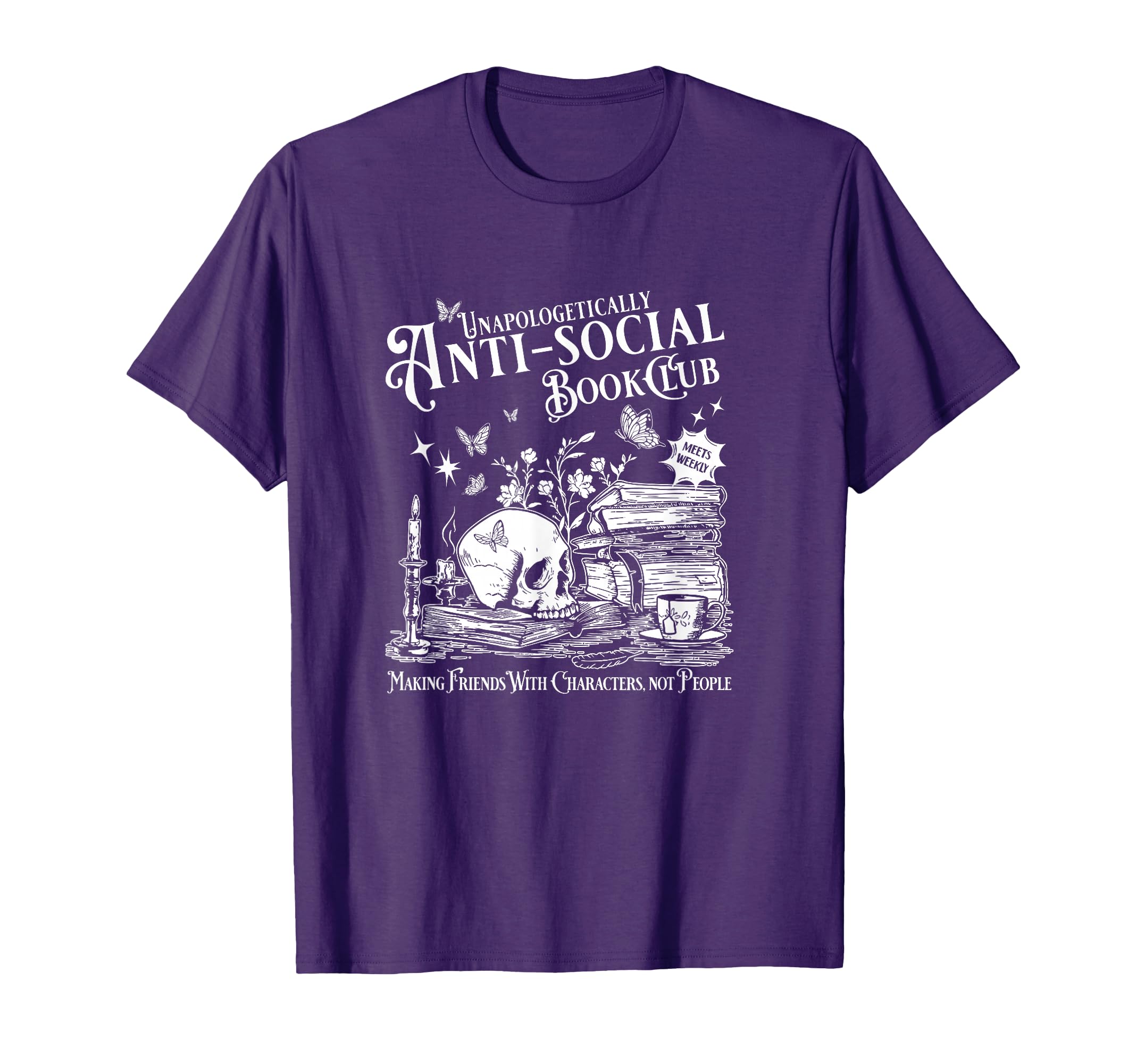 Unapologetically Antisocial Book Club T-Shirt - Custom Art Print Men Women - T-Shirt, Sweatshirt, Hoodie