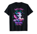 Just Loves Dragons And Books Reading T-Shirt - Novelty Apparel Men Women - T-Shirt, Sweatshirt, Hoodie