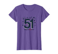 51 Living Plot Twist Birthday Gift Purple T-Shirt - Graphic Print Unisex - T-Shirt, Sweatshirt, Hoodie