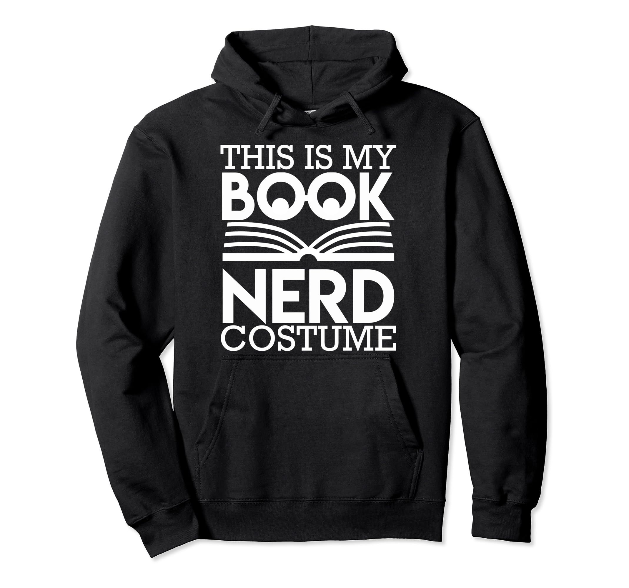 Book Nerd Costume Halloween Funny Hoodie - Custom Art Print for Adults - T-Shirt, Sweatshirt, Hoodie