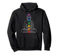 Buddha Yoga Lotus Pose Chakras Hoodie - Novelty Apparel Men Women - T-Shirt, Sweatshirt, Hoodie