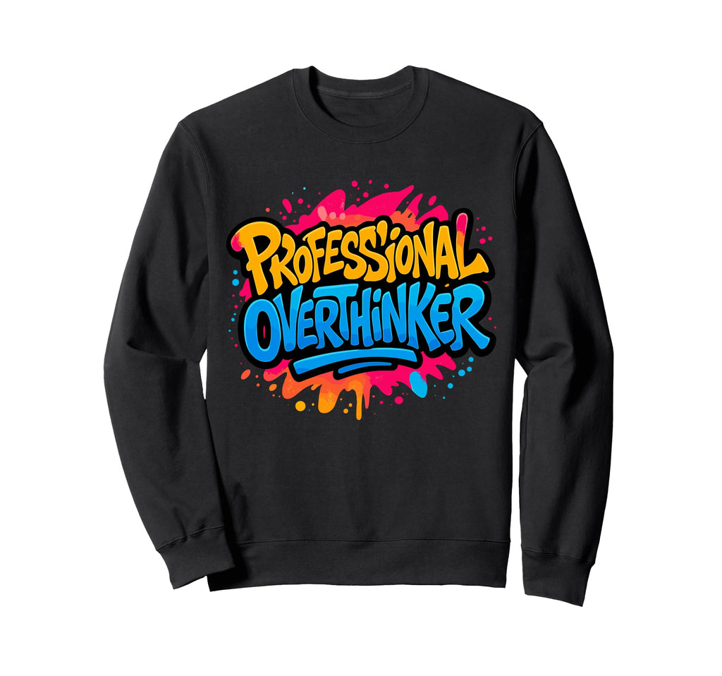 Professional Overthinker Urban Sweatshirt - Minimalist Print Men Women - T-Shirt, Sweatshirt, Hoodie