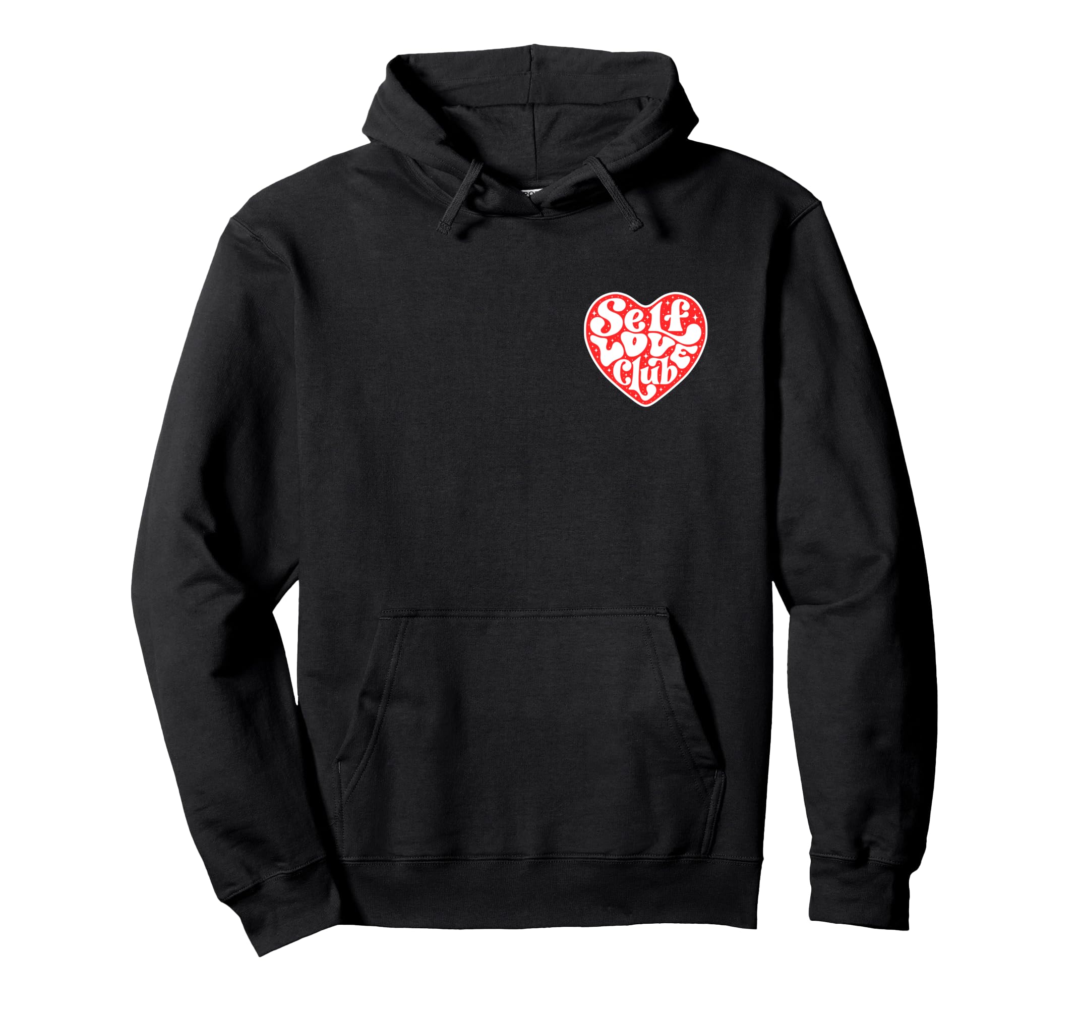 Self Love Club Self Love Groovy Valentine Hoodie - Custom Art Print Unisex - T-Shirt, Sweatshirt, Hoodie