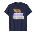 Adorable Hedgehog Jane Austen Book Nerd T-Shirt - Fun Novelty Design Unisex - T-Shirt, Sweatshirt, Hoodie