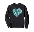 Heart Love Books Literary Reader Sweatshirt - Casual Everyday Wear Unisex - T-Shirt, Sweatshirt, Hoodie