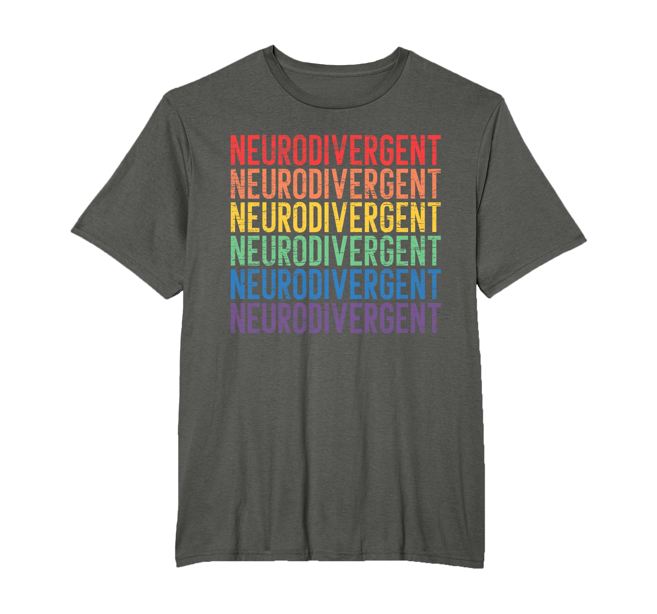 Neurodivergent Neurodiversity Rainbow T-Shirt - Streetwear Style Men Women - T-Shirt, Sweatshirt, Hoodie