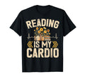 Reading Is My Cardio Librarian T-Shirt - Trendy Graphic for Adults - T-Shirt, Sweatshirt, Hoodie