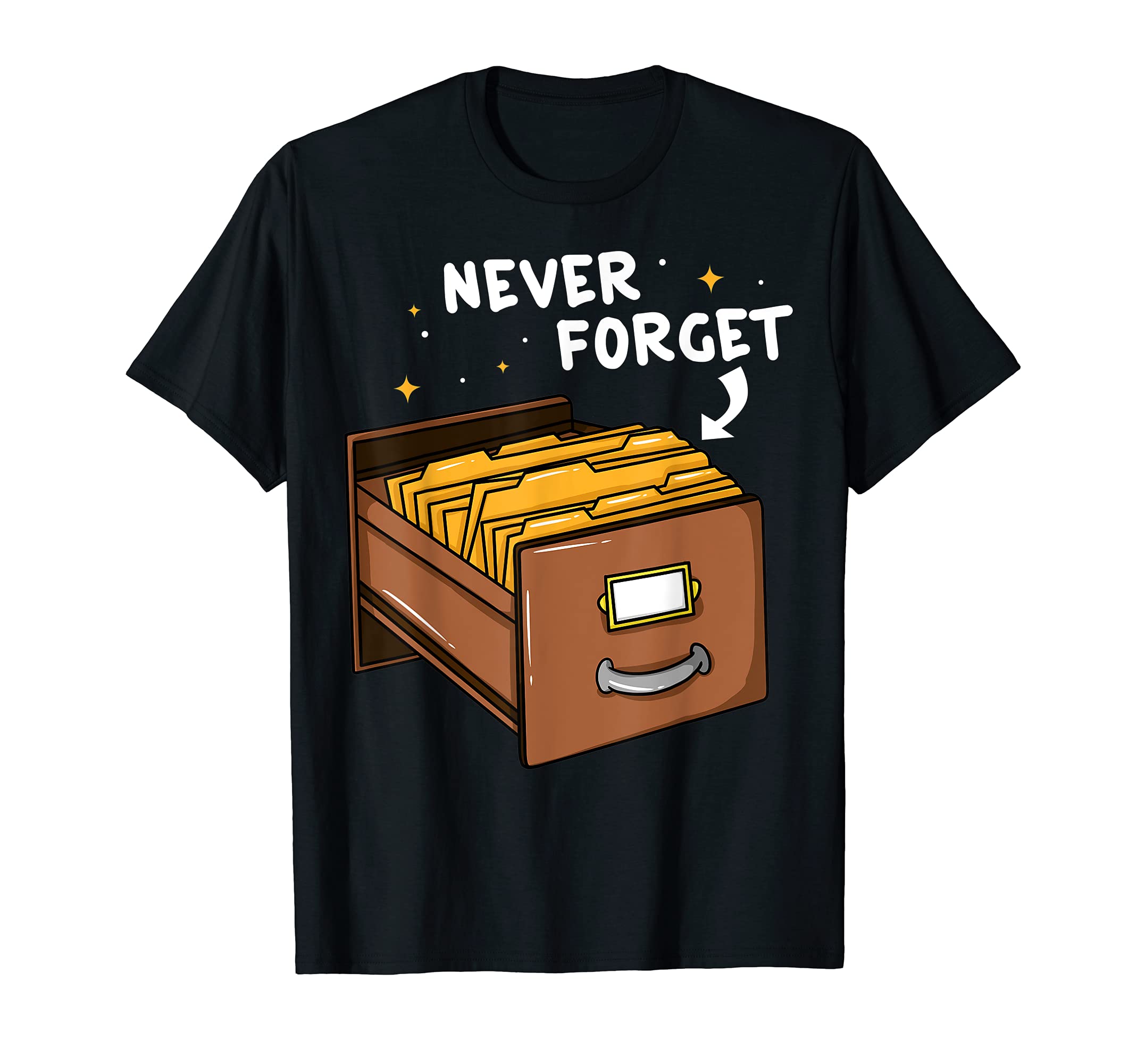 Card Catalog Gift Library Librarian T-Shirt - Unique Graphic Men Women - T-Shirt, Sweatshirt, Hoodie