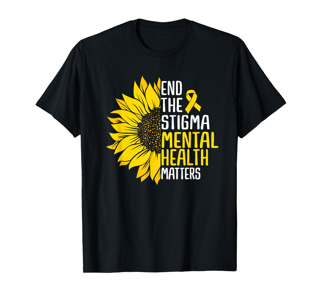 End Stigma Mental Health Matters T-Shirt - Aesthetic Graphic Unisex - T-Shirt, Sweatshirt, Hoodie