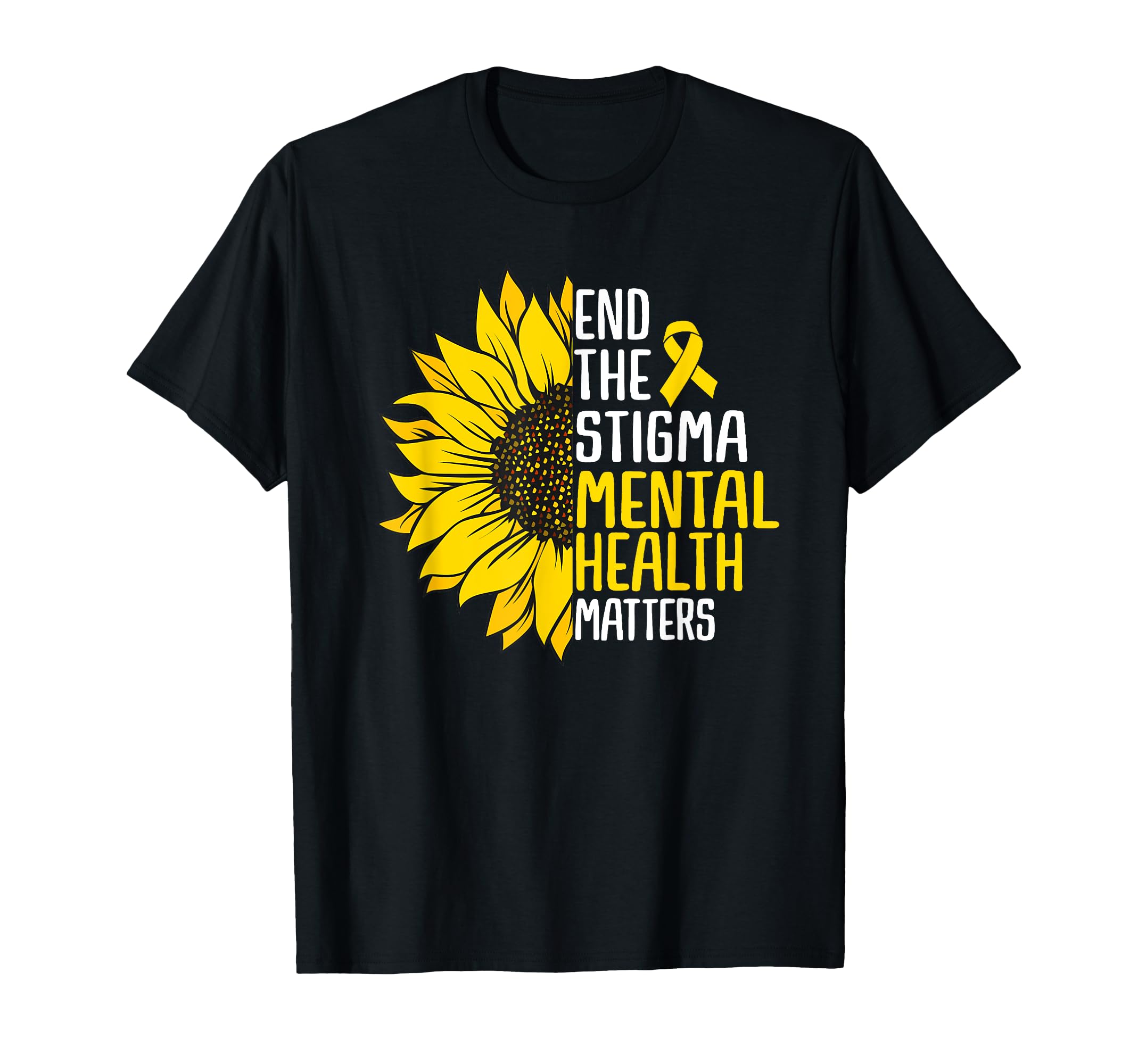 End Stigma Mental Health Matters T-Shirt - Aesthetic Graphic Unisex - T-Shirt, Sweatshirt, Hoodie