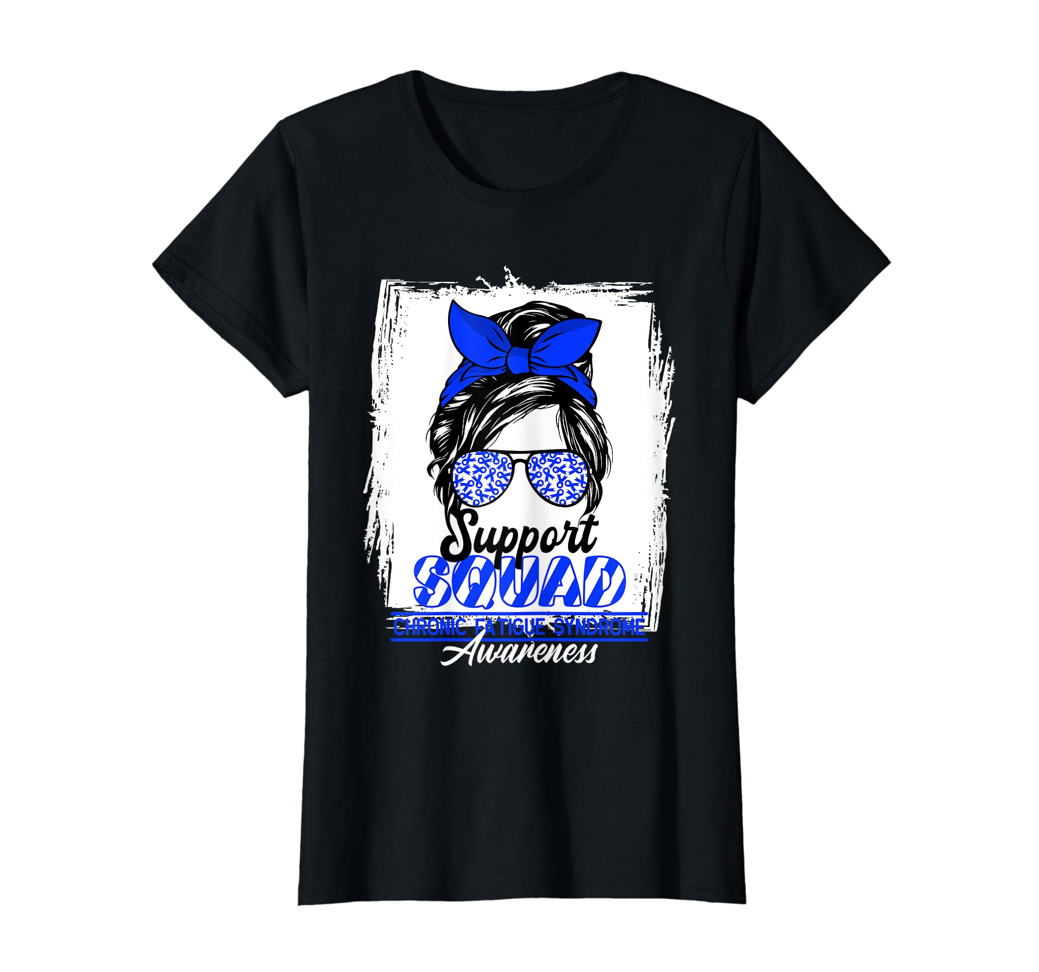 Womens Messy Bun Support Awareness T-Shirt - Streetwear Style Men Women - T-Shirt, Sweatshirt, Hoodie