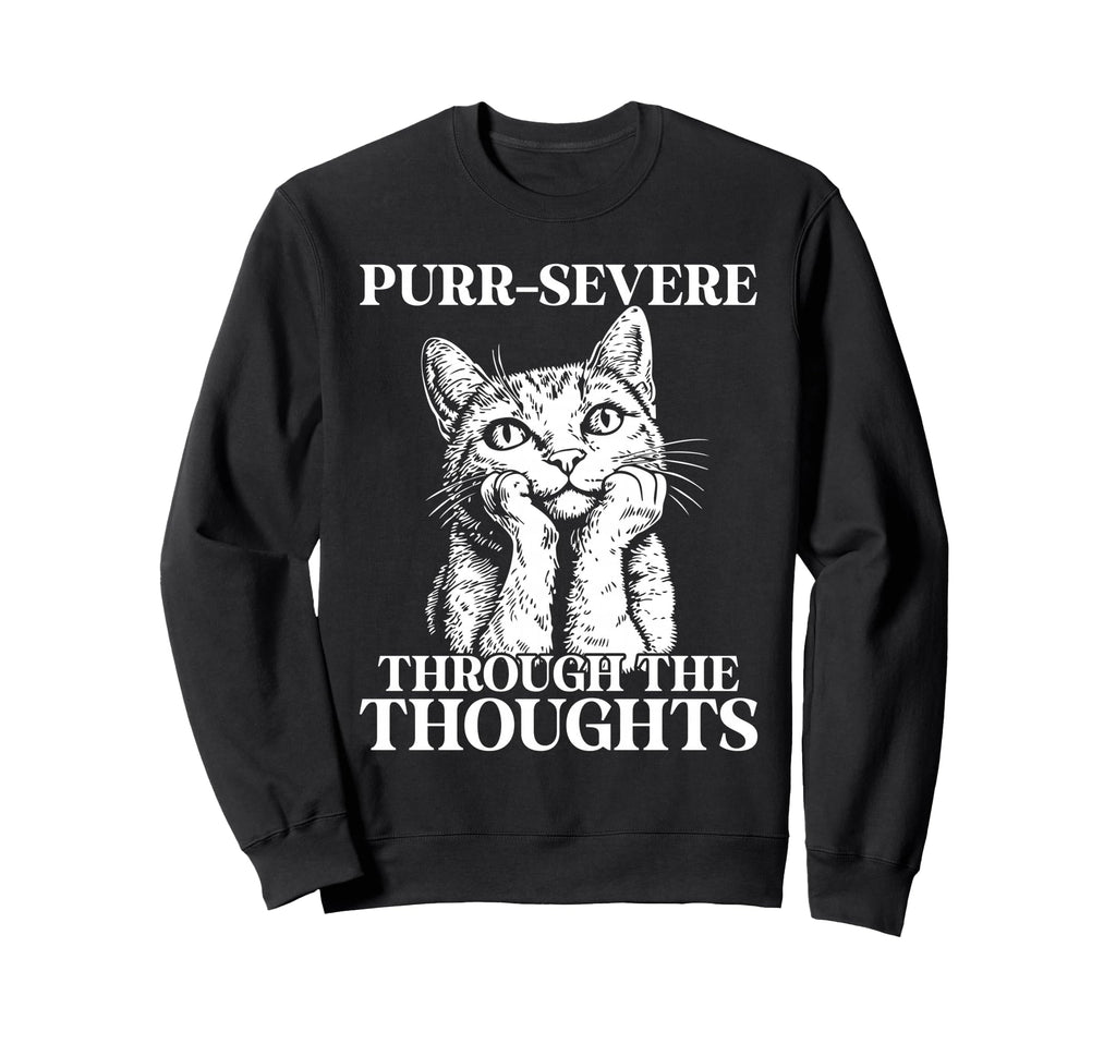 Funny Cat Overthinkers And Deep Minds Sweatshirt - Trendy Graphic Unisex - T-Shirt, Sweatshirt, Hoodie