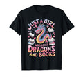 Just Who Loves Dragons And Books T-Shirt - Novelty Apparel Men Women - T-Shirt, Sweatshirt, Hoodie