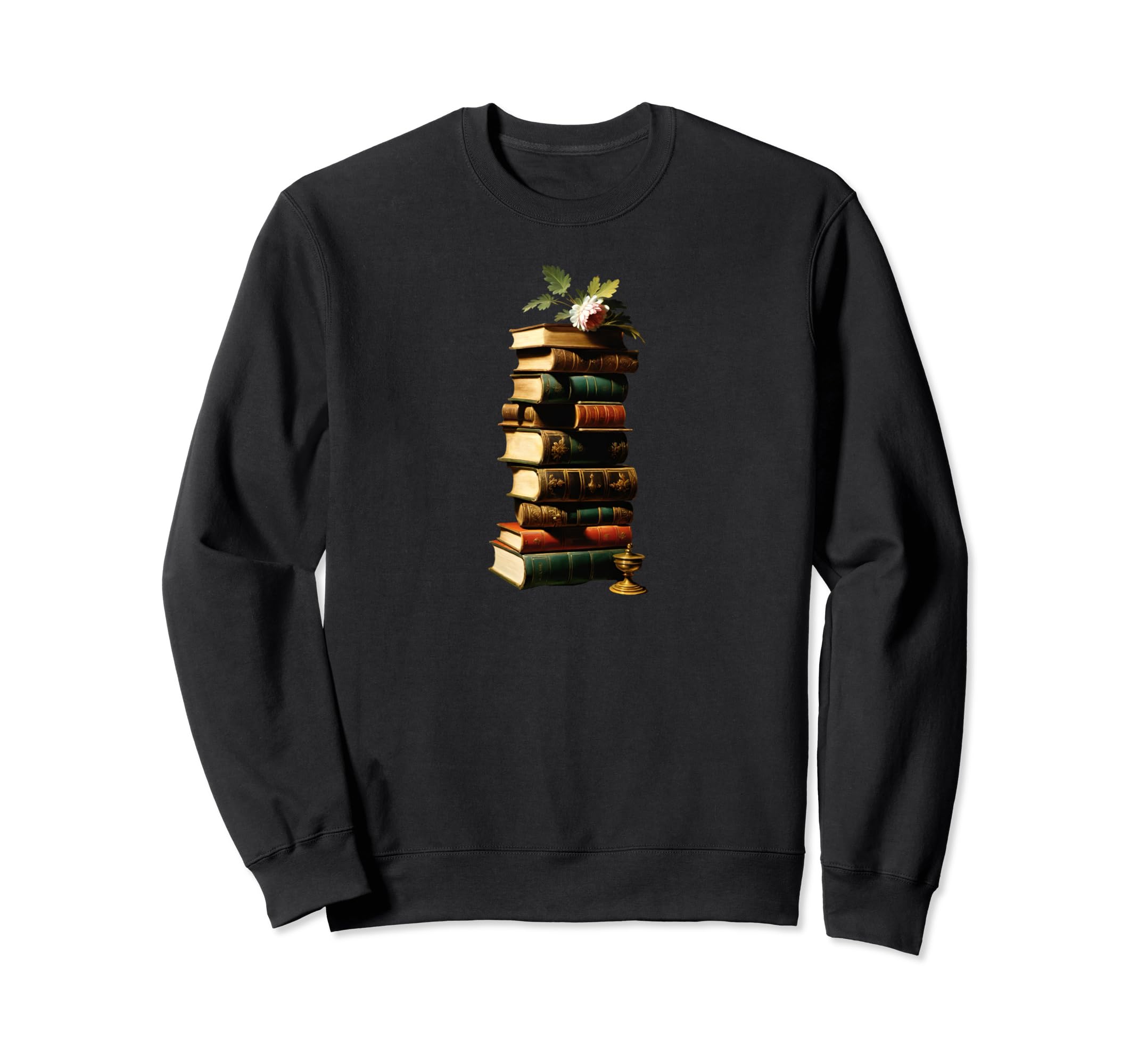 Book Worm Book Stack Reading Addict Sweatshirt - Graphic Print Unisex - T-Shirt, Sweatshirt, Hoodie