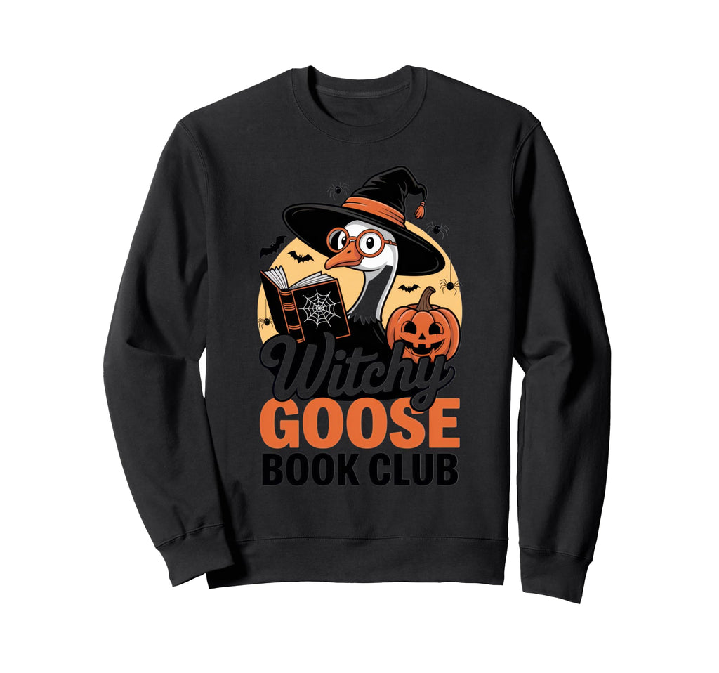 Witchy Goose Book Club Spooky Sweatshirt - Custom Art Print Men Women - T-Shirt, Sweatshirt, Hoodie