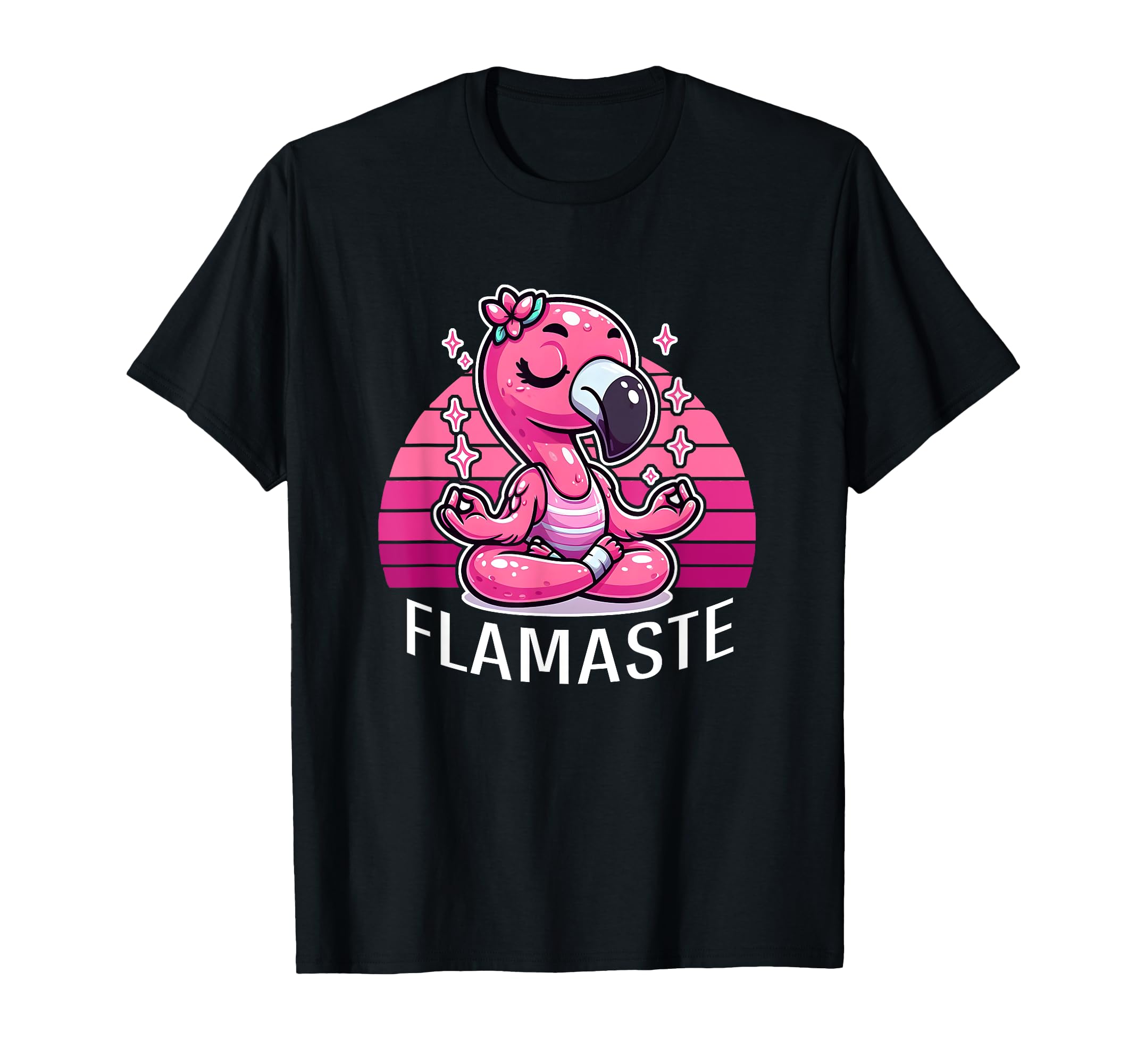 Flamaste Funny Flamingo Yoga T-Shirt - Casual Everyday Wear for Adults - T-Shirt, Sweatshirt, Hoodie