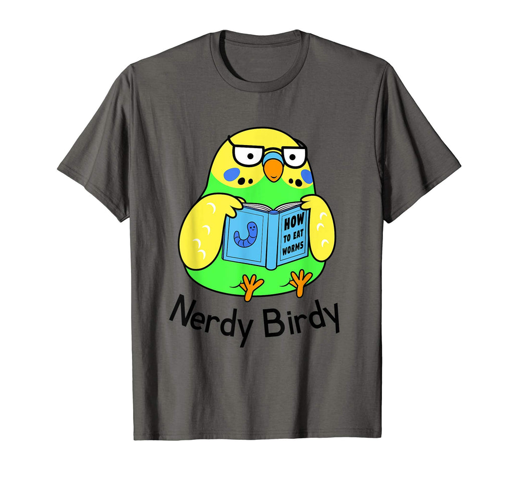 Stickeroonie Nerdy Birdy Bibliophile T-Shirt - Novelty Apparel Unisex - T-Shirt, Sweatshirt, Hoodie