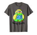 Stickeroonie Nerdy Birdy Bibliophile T-Shirt - Novelty Apparel Unisex - T-Shirt, Sweatshirt, Hoodie