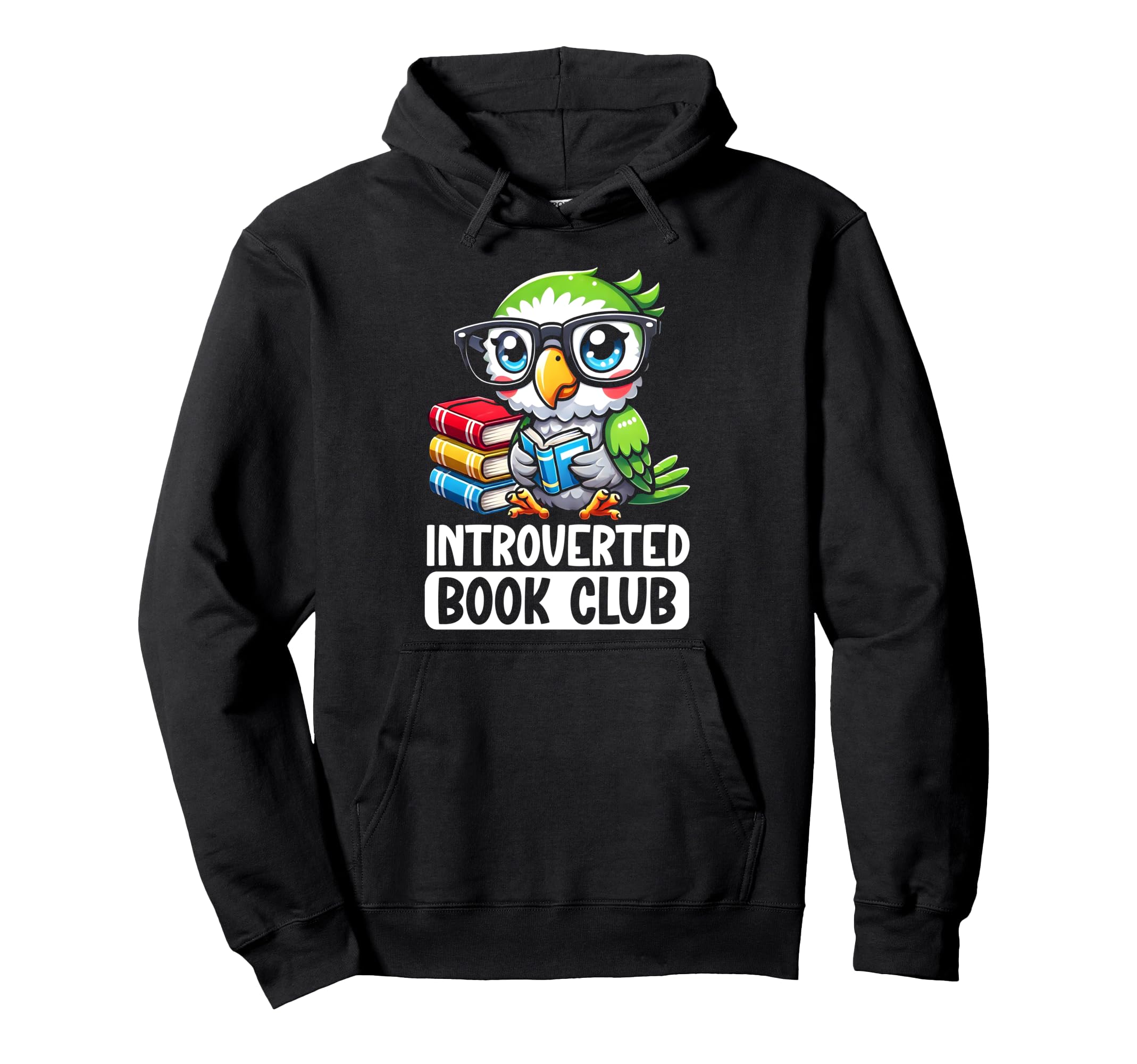 Introverted Book Club Reading Lover Hoodie - Custom Art Print Men Women - T-Shirt, Sweatshirt, Hoodie