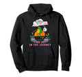 Frog Cartoon Joy Journey Positive Vibes Hoodie - Trendy Graphic for Adults - T-Shirt, Sweatshirt, Hoodie