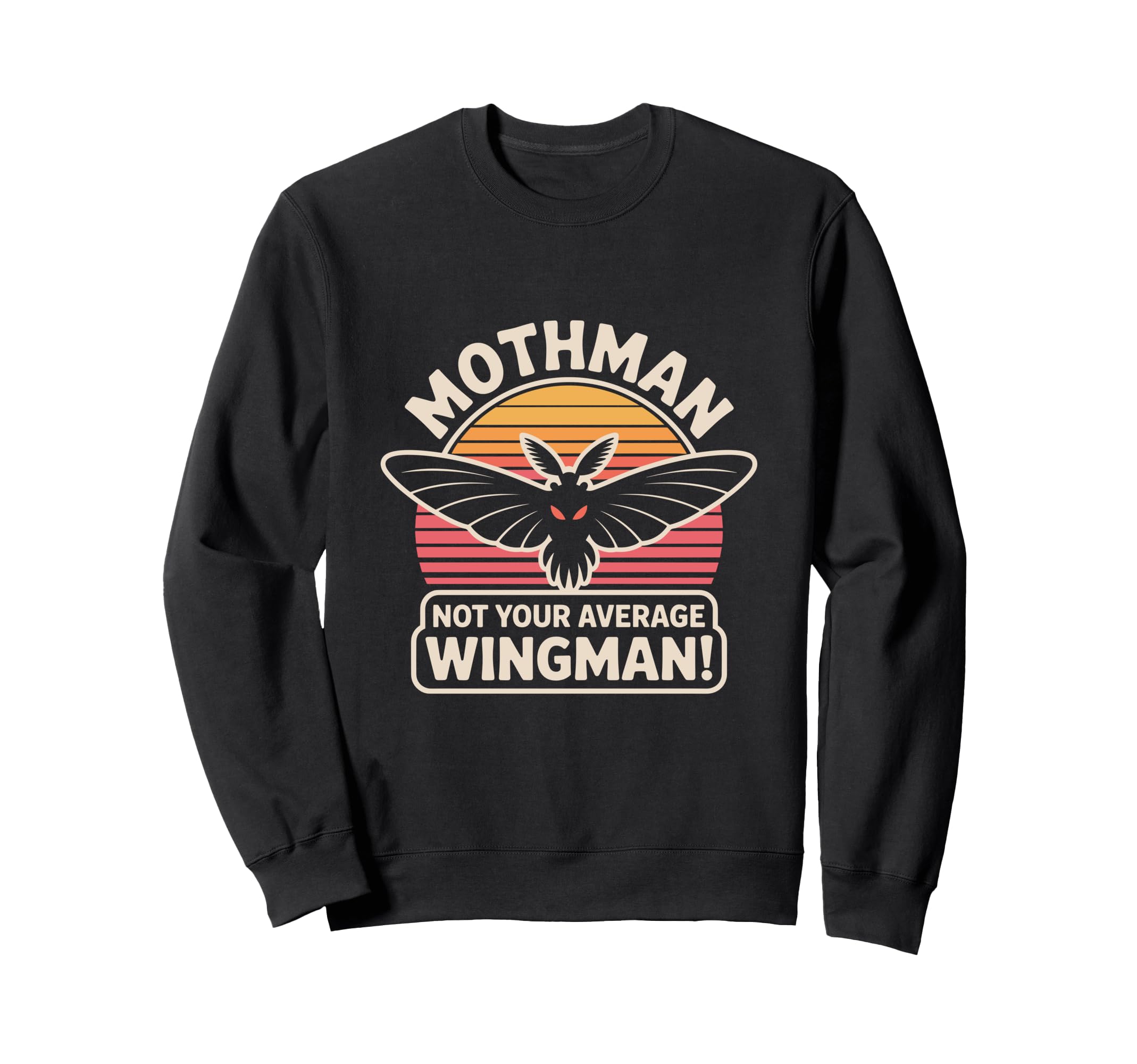 Moth Mann Cryptid Anti Social Sweatshirt - Graphic Print Men Women - T-Shirt, Sweatshirt, Hoodie