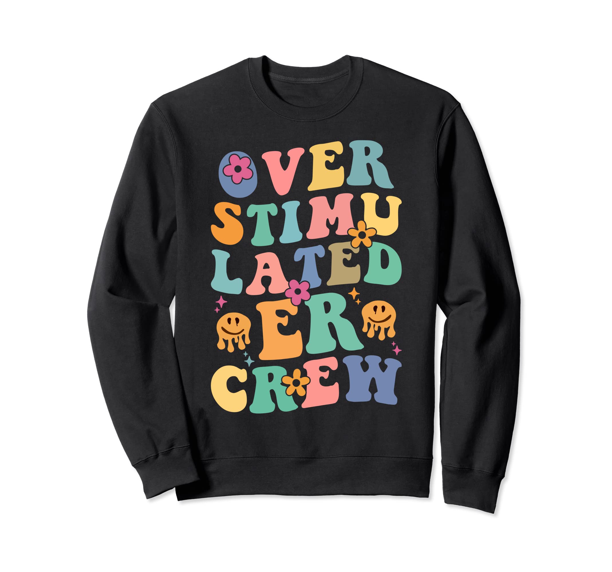 Er Nurse Overstimulated Er Crew Sweatshirt - Minimalist Print for Adults - T-Shirt, Sweatshirt, Hoodie