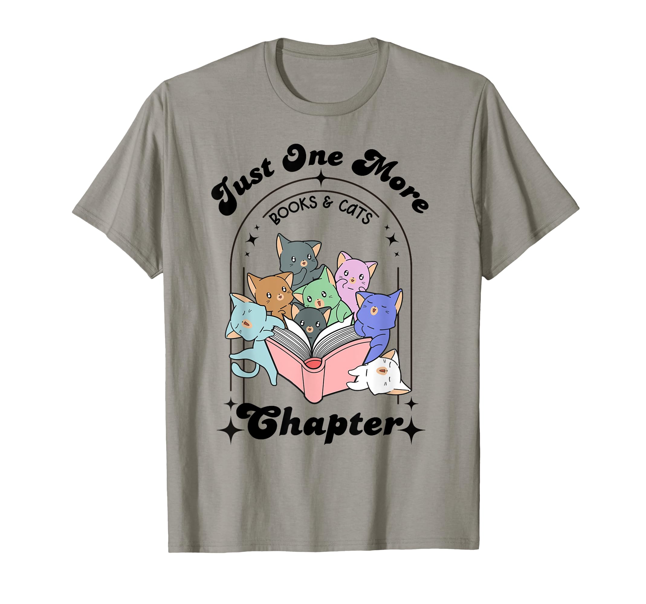 Just One More Chapter Cats And Book Lover T-Shirt - Graphic Print Men Women - T-Shirt, Sweatshirt, Hoodie
