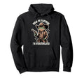Hold Partner Im Overstimulated Cowboy Hoodie - Aesthetic Graphic Unisex - T-Shirt, Sweatshirt, Hoodie