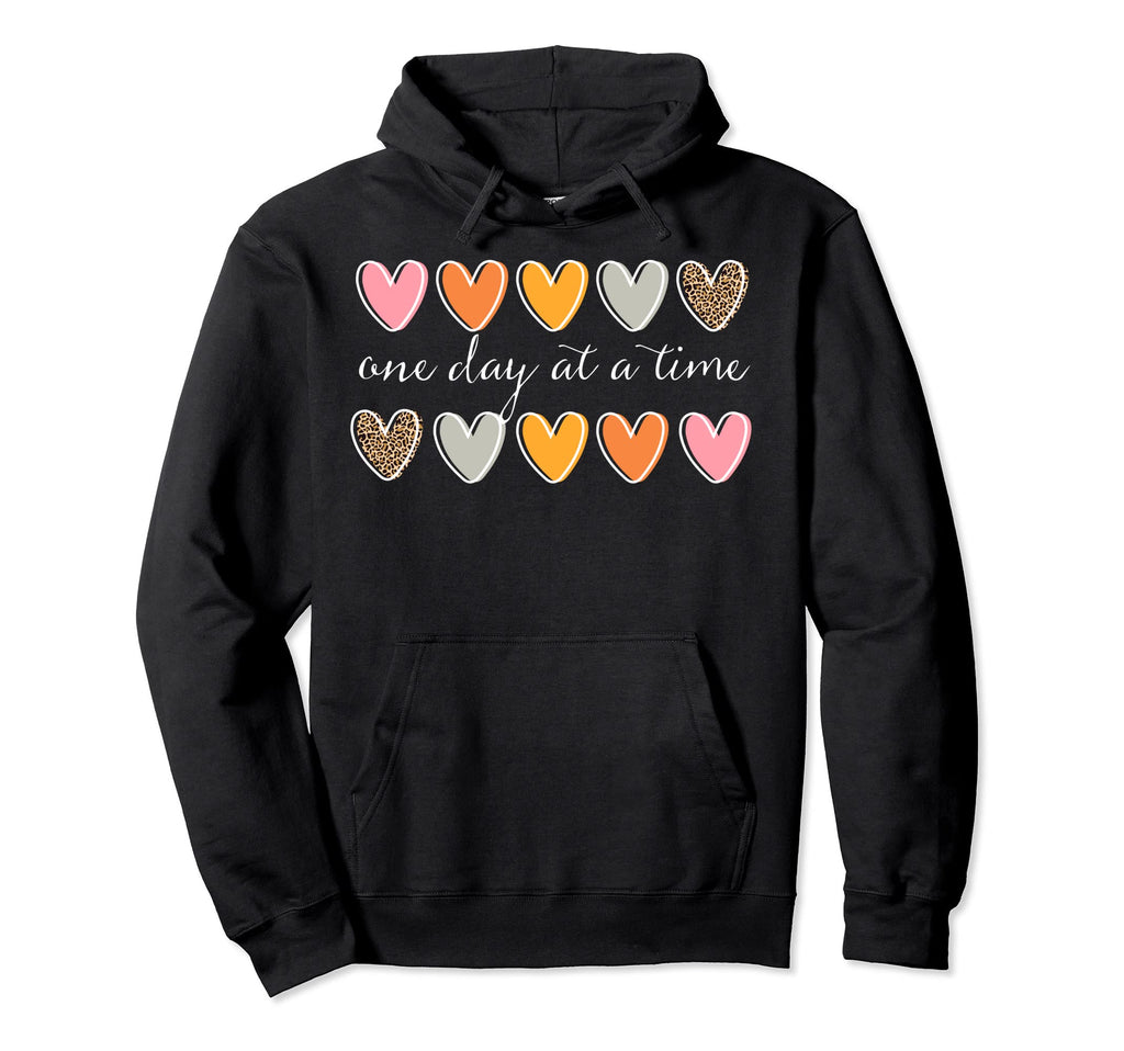One Day Time Mental Health Be Kind To Hoodie - Minimalist Print for Adults - T-Shirt, Sweatshirt, Hoodie