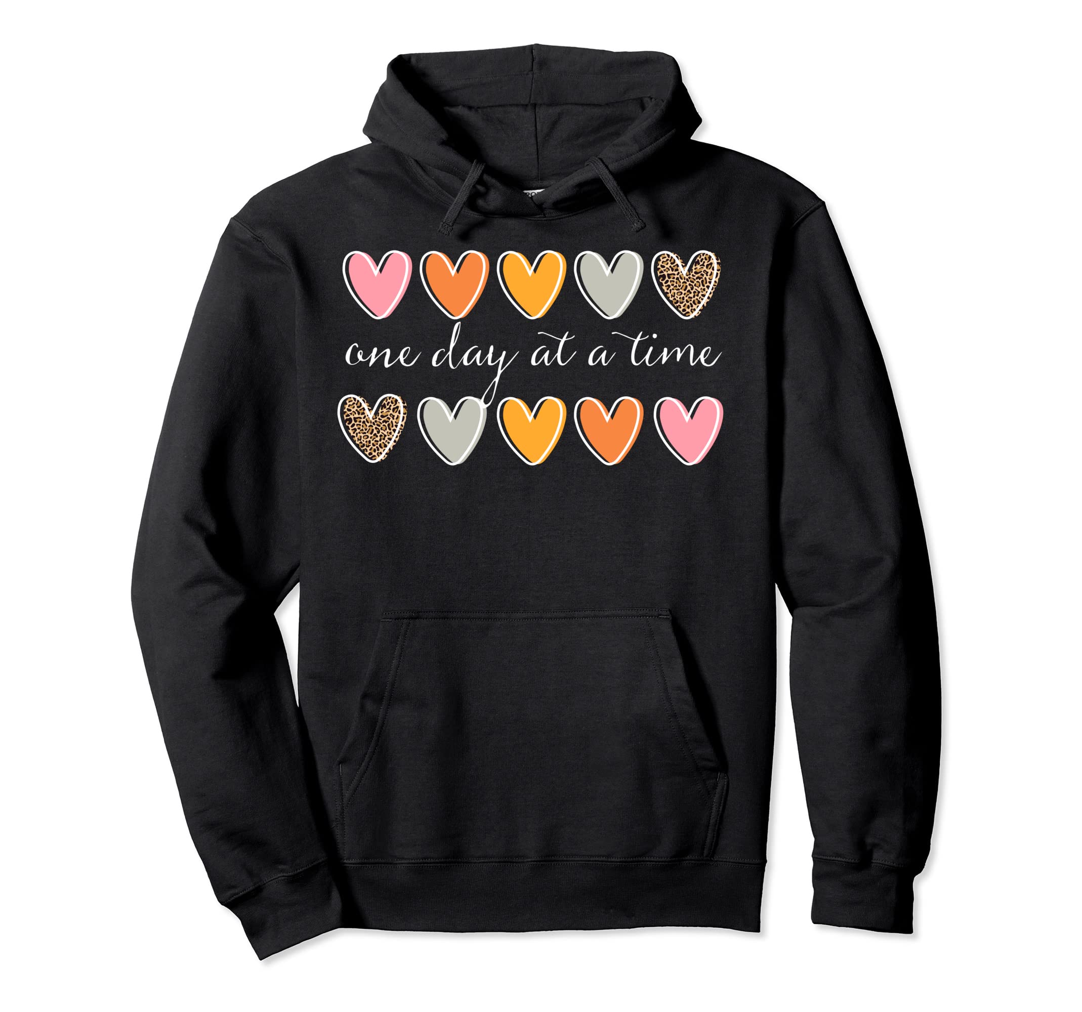One Day Time Mental Health Be Kind To Hoodie - Minimalist Print for Adults - T-Shirt, Sweatshirt, Hoodie