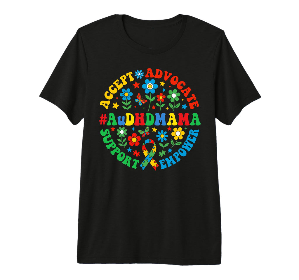 Audhd Mama Autism Adhd Mom Tri Blend T-Shirt - Streetwear Style Men Women - T-Shirt, Sweatshirt, Hoodie
